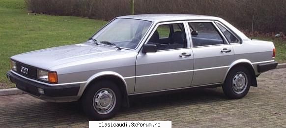 urmeaza audi 80/90 b2 (typ 81)
lansat in 1978 in europa, iar un an mai tarziu in de 1.5 devine 1.6