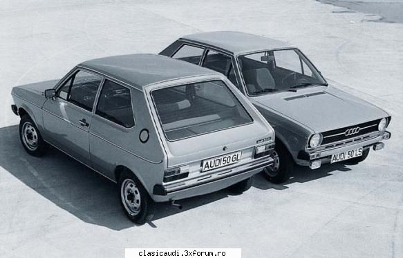 Istoria Audi - In septembrie 1974 a aparut pe piata Audi 50 ca - Istoria marcii Audi